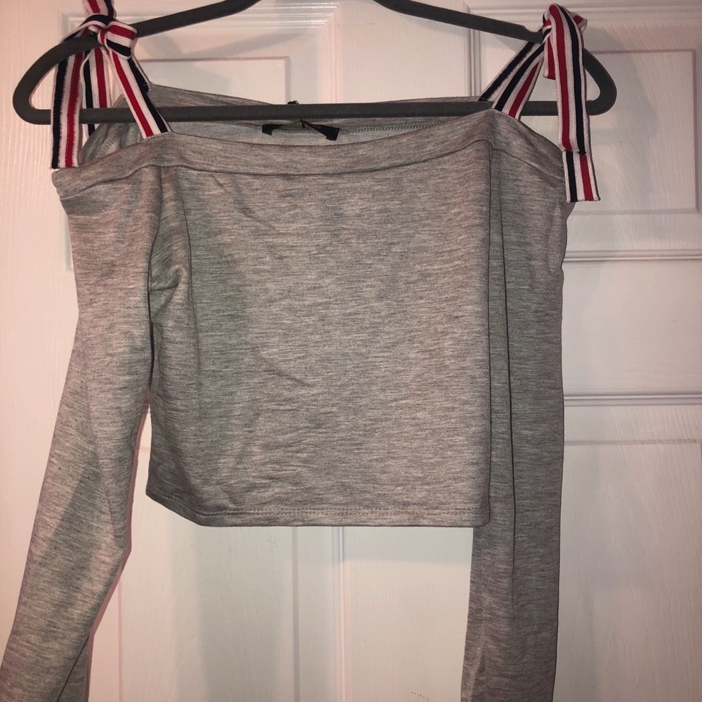 Light grey top. Never worn